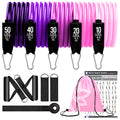 360Lbs Fitness Exercises Resistance Bands Set Elastic Tubes Pull Rope Yoga Band Training Workout Equipment for Home Gym Weight