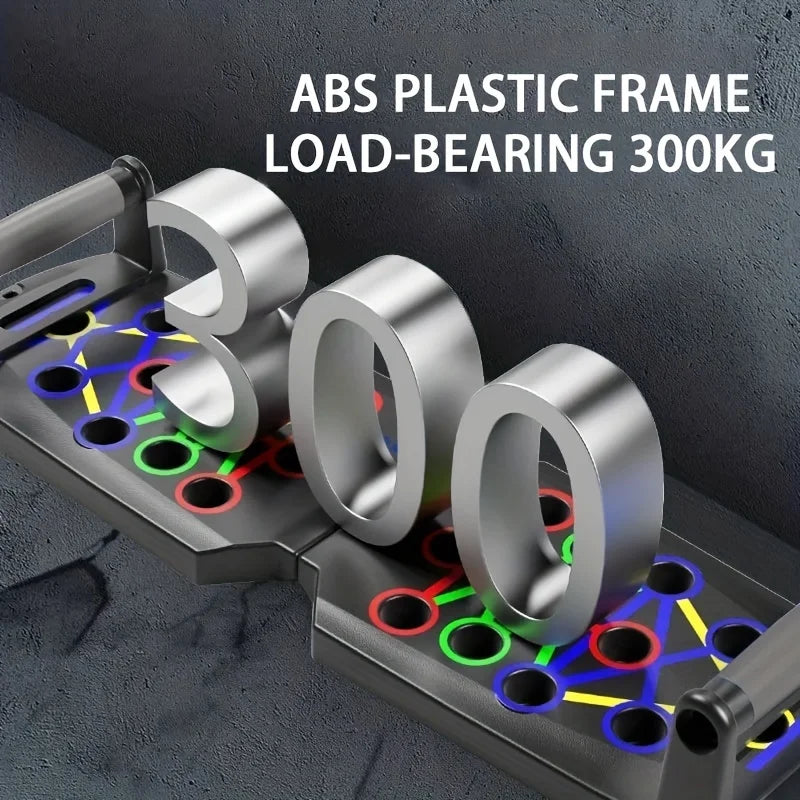Portable Multifunctional Push-Up Board Set for Comprehensive Chest, Abdomen, and Arm/Back Training