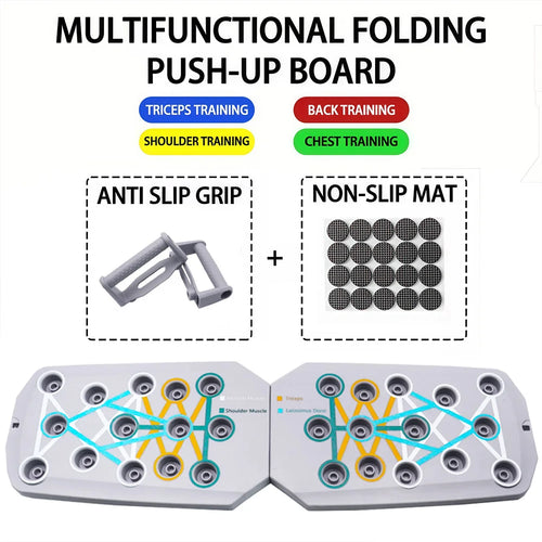 Portable Multifunctional Push-Up Board Set for Comprehensive Chest, Abdomen, and Arm/Back Training